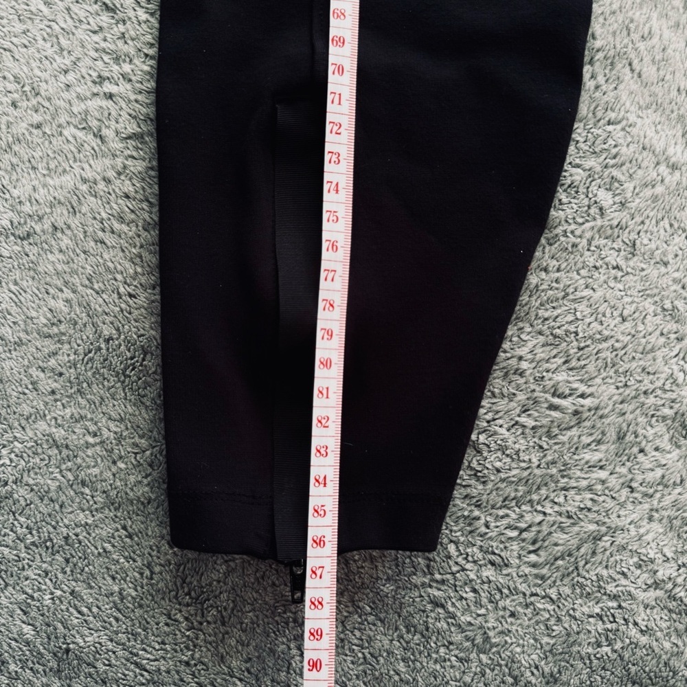 Nike Black Thick Material Front Seam - High Waisted Leggings with Ankle Zips - S - Picture 9 of 10